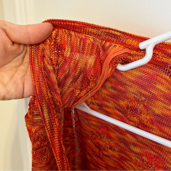 Two Piece St. John Sport Orange Twinset Cardigan Knit Small S - Picture 14 of 16